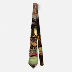 Train - Cow catching technology 1869 Neck Tie