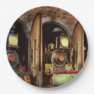 Train - Cow catching technology 1869 Paper Plates