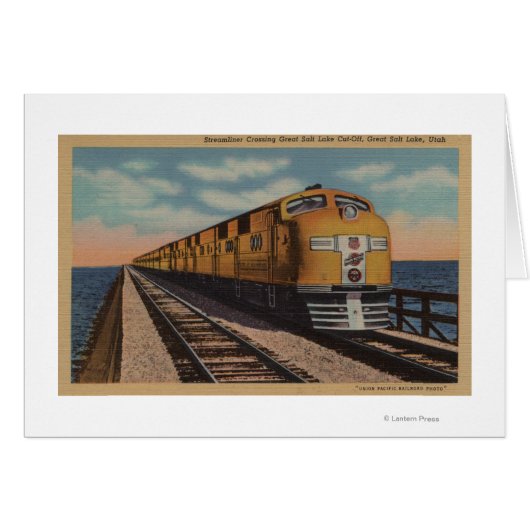 Train- Crossing Great Salt Lake, Ogden, Utah (Front Horizontal)