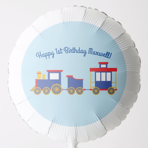 Train Cute Choo_Choo 1st Birthday Party Theme Balloon