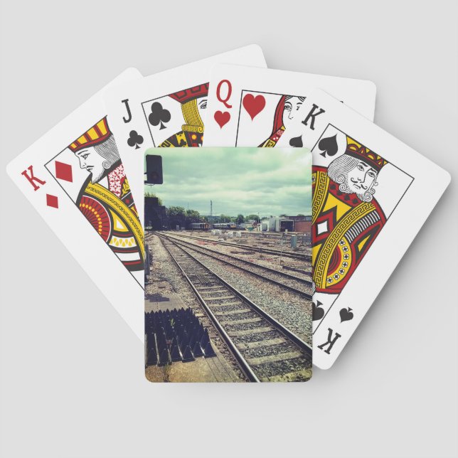 Train depot poker cards (Back)