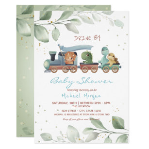 train baby shower invitations
