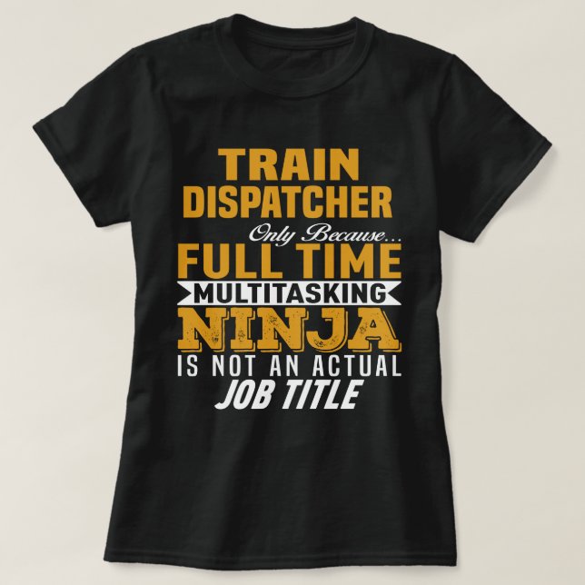 Train Dispatcher T-Shirt (Design Front)