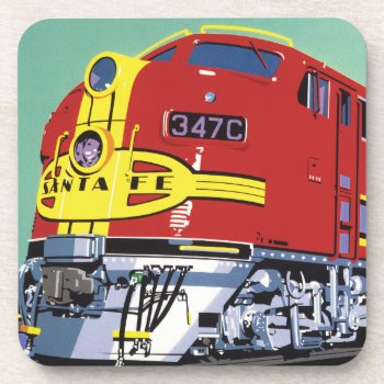 Train Drink Coaster by AuraEditions at Zazzle