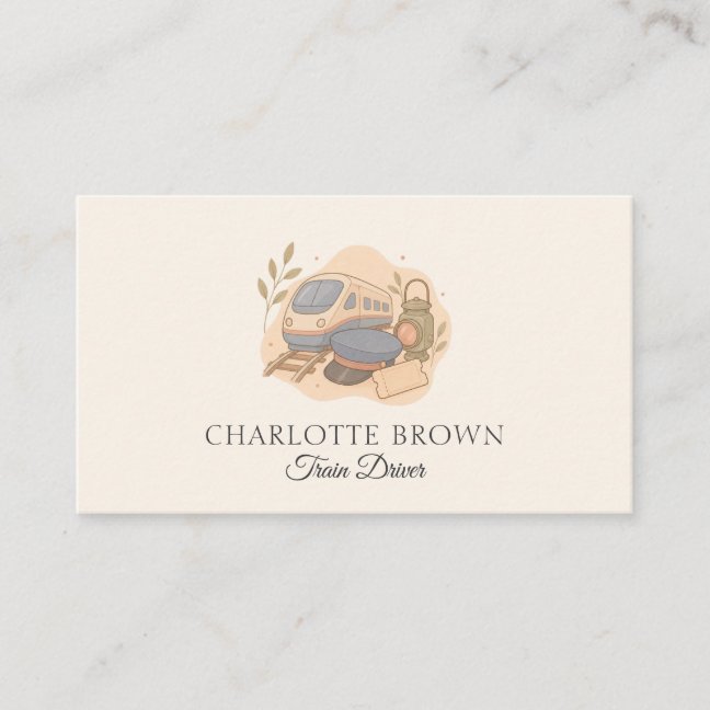 Train Driver Railway Transportation Rail Transit Business Card