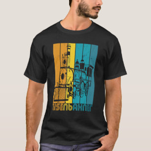 Train Driver Steam Locomotive Conductor on Rails T-Shirt