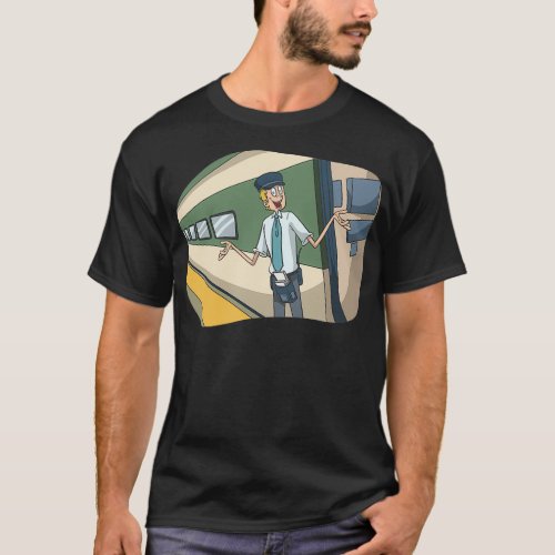 Train driver subway T_Shirt
