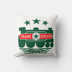 Train Driver's Train Throw Pillow