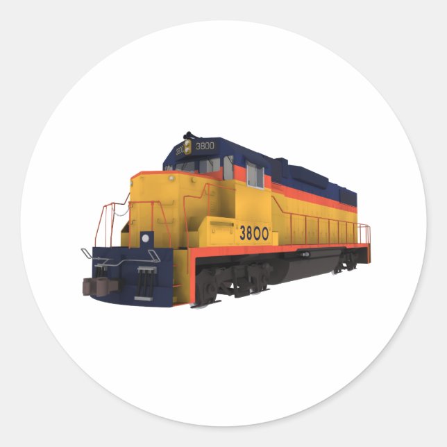 Train Engine: Chesapeake Color Scheme: Classic Round Sticker (Front)