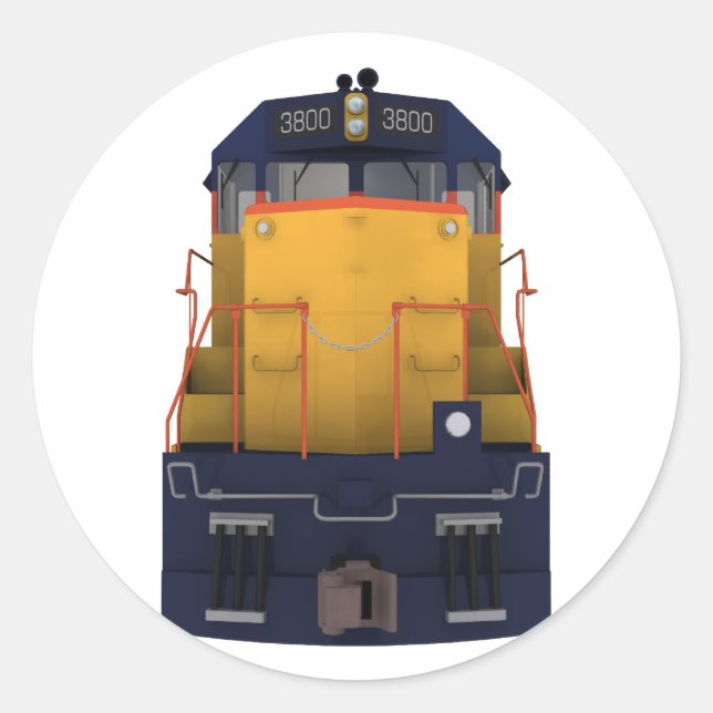 Train Engine: Chesapeake Color Scheme: Classic Round Sticker (Front)