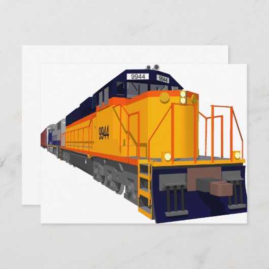 Train Engine: Classic Color Scheme: (Front/Back)