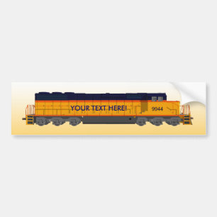 Train Engine: Classic Color Scheme: Bumper Sticker