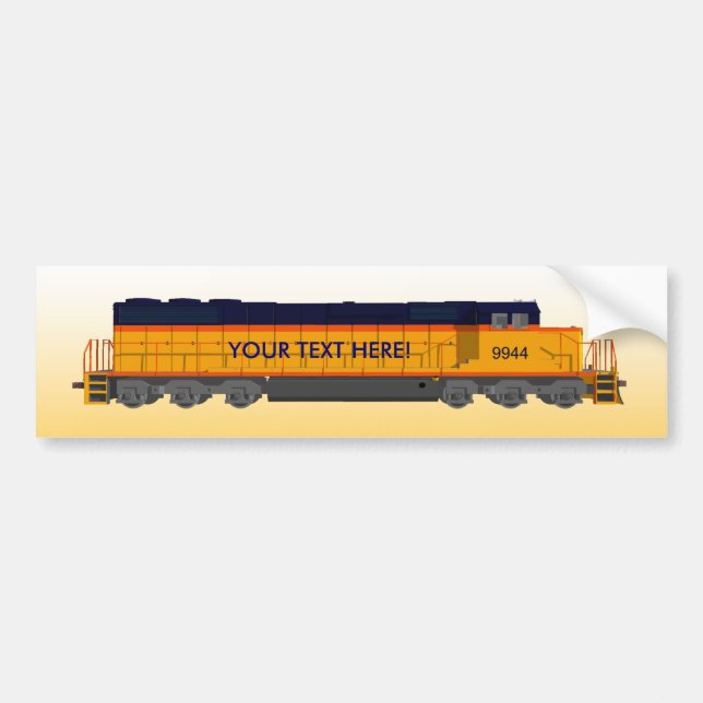 Train Engine: Classic Color Scheme: Bumper Sticker (Front)
