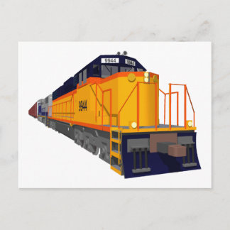 Train Engine: Classic Color Scheme: Postcard