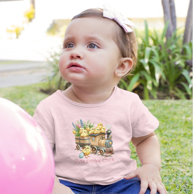 Train Engine Loaded With Easter Chicks Toddler T-shirt (Creator Uploaded)