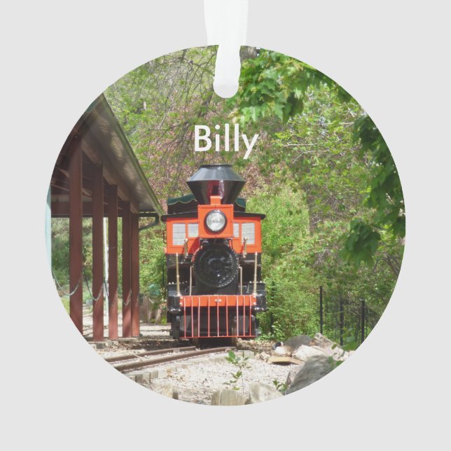 Train Engine Ornament (Back)