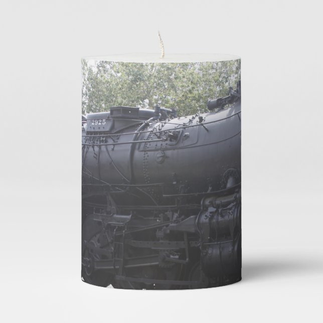 Train Engine Pillar Candle (Front)