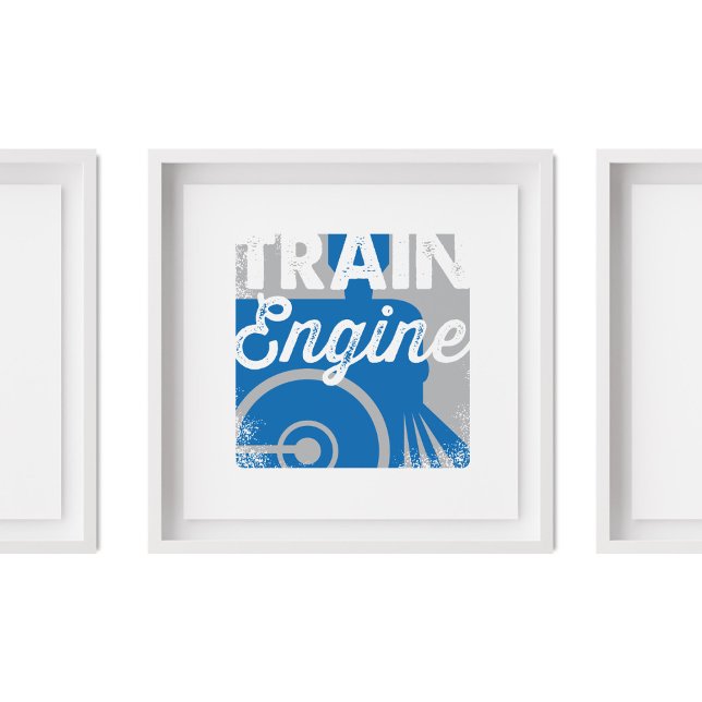 Train Engine | Vehicle Children's Nursery Art Poster (Creator Uploaded)