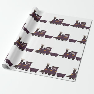 Train Engine Wrapping Paper