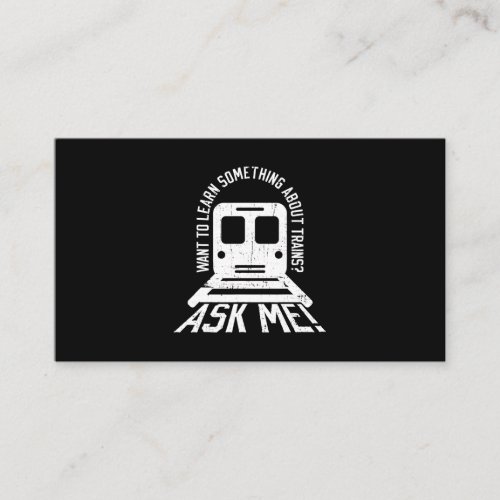Train Engineer And Railroad Engine Worker Railroad Business Card