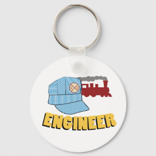 Train Engineer Keychain