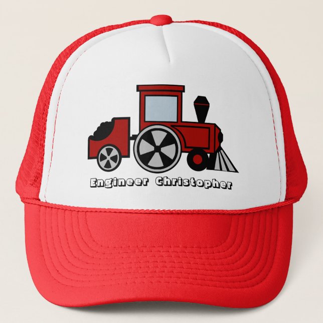 Train Engineer Trucker Hat (Front)