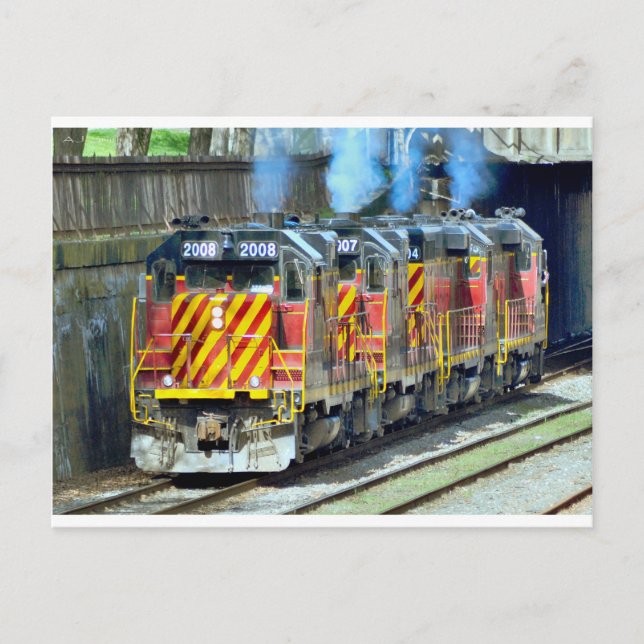 Train Engines Postcard (Front)