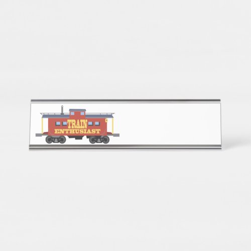 Train Enthusiast Desk Name Plate