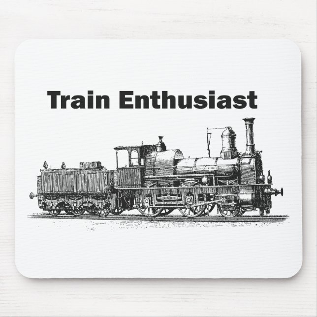 Train Enthusiast Mouse Pad (Front)
