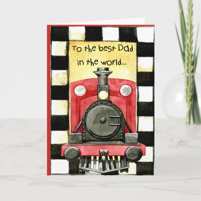 Train FATHER DAY Card (Front)