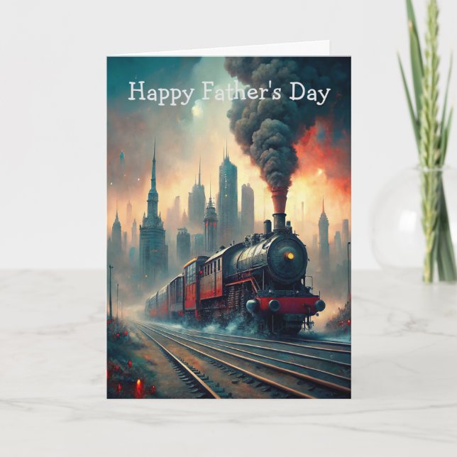 Train Father's Day Card (Front)