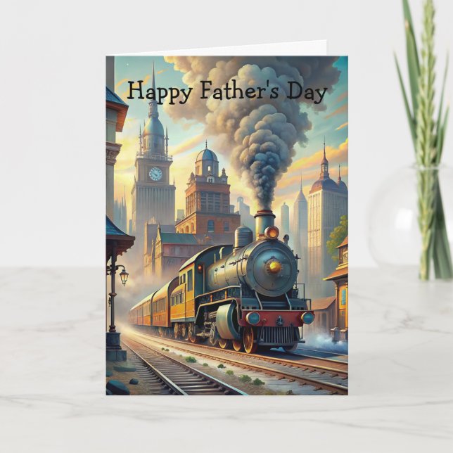 Train Father's Day Card (Front)