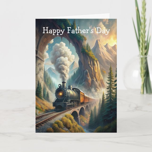 Train Father's Day Card (Front)