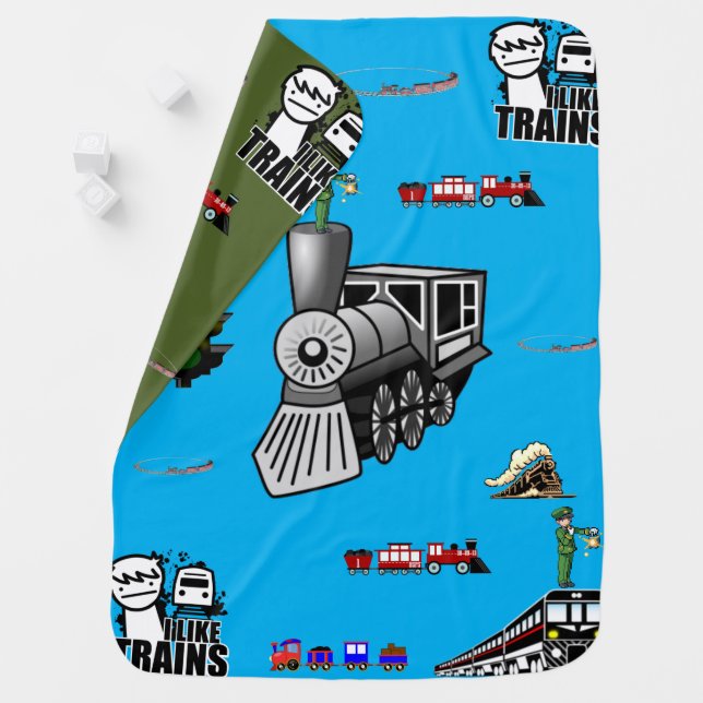 Train Fleece Blanket (In Situ)