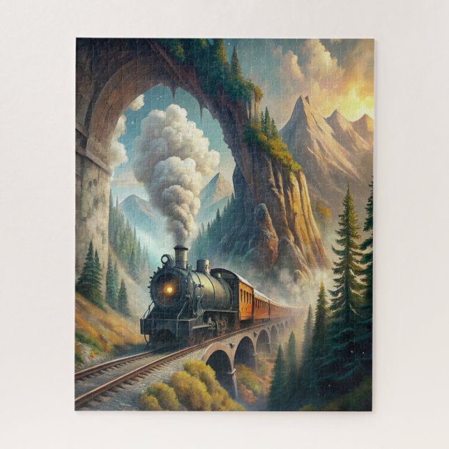 Train Fleece Blanket Jigsaw Puzzle (Vertical)
