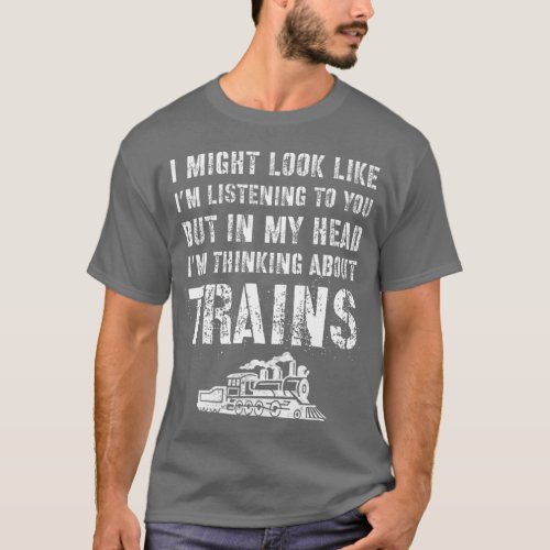 Train Gifts For Model Train Enthusiasts Model T_Shirt