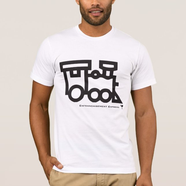 train, Glass, Enfranchisement Express - Customized T-Shirt (Front)