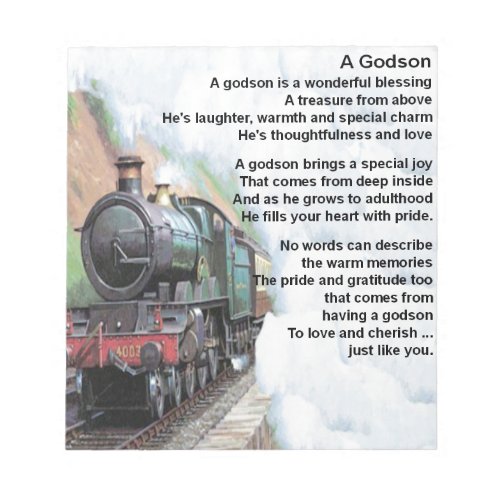 Train     Godson  Poem Notepad