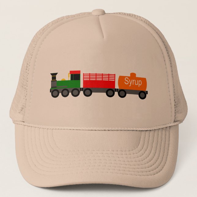 Train green trucker hat (Front)