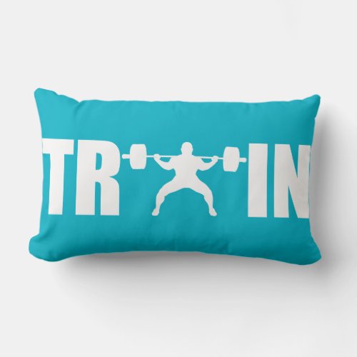 TRAIN _ Gym Motivation Lumbar Pillow