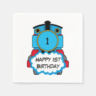 Train Happy Birthday Napkins