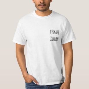 Train Hard Gym Typography Design   Fitness Motivat T-Shirt
