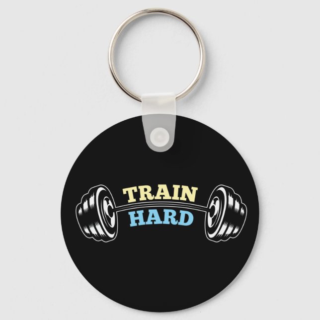 Train Hard Keychain (Front)