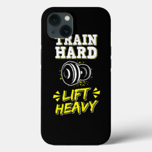 Train Hard Lift Heavy Weight Training Fitness Gym iPhone 13 Case