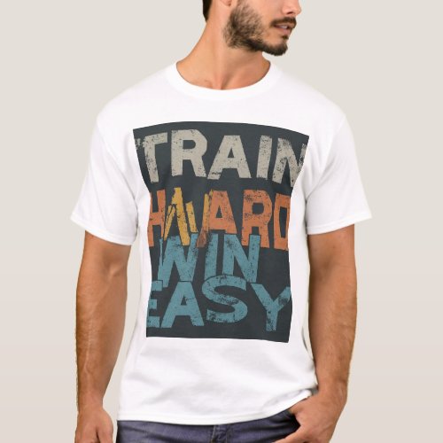 Train Hard Win Easy T_Shirt