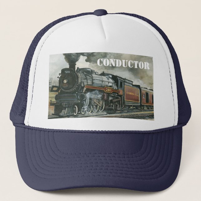 Train Hat, personalized for any train enthusiast! Trucker Hat (Front)