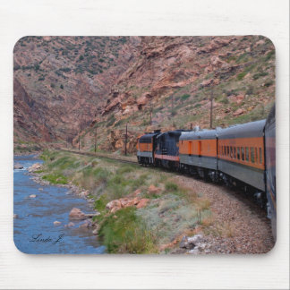 Train in a Gorge Mousepad