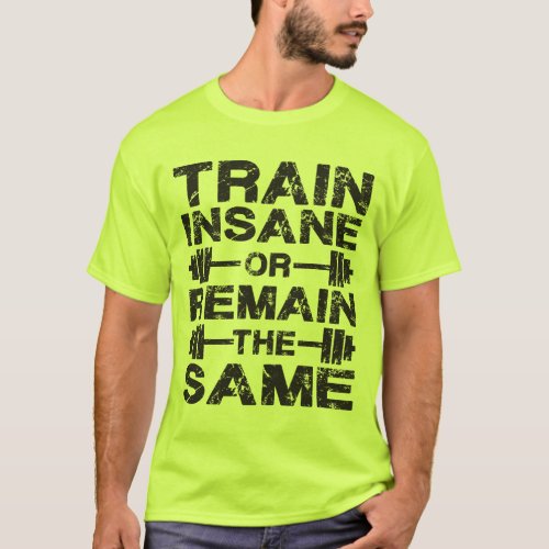 Train Insane or Remain The Same _ Gym Motivation T_Shirt