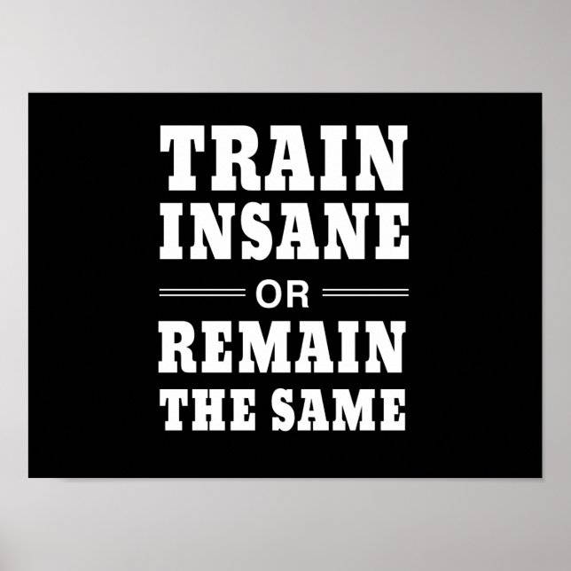 Train Insane or Remain the Same Poster (Front)