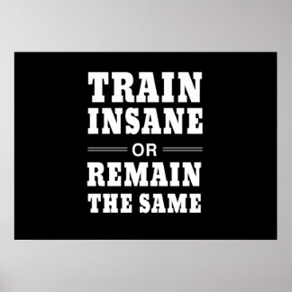 Train Insane or Remain the Same Poster